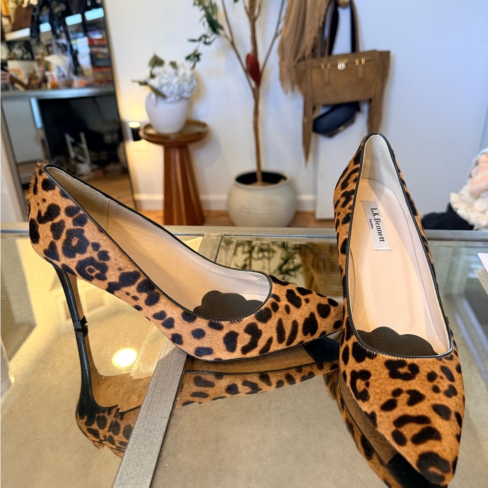 LK Bennett Leopard Print Heels